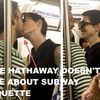 Anne Hathaway Spotted Breaking Subway Etiquette Rules